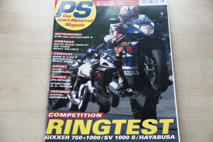 Deckblatt PS Sport Motorrad (08/2003)